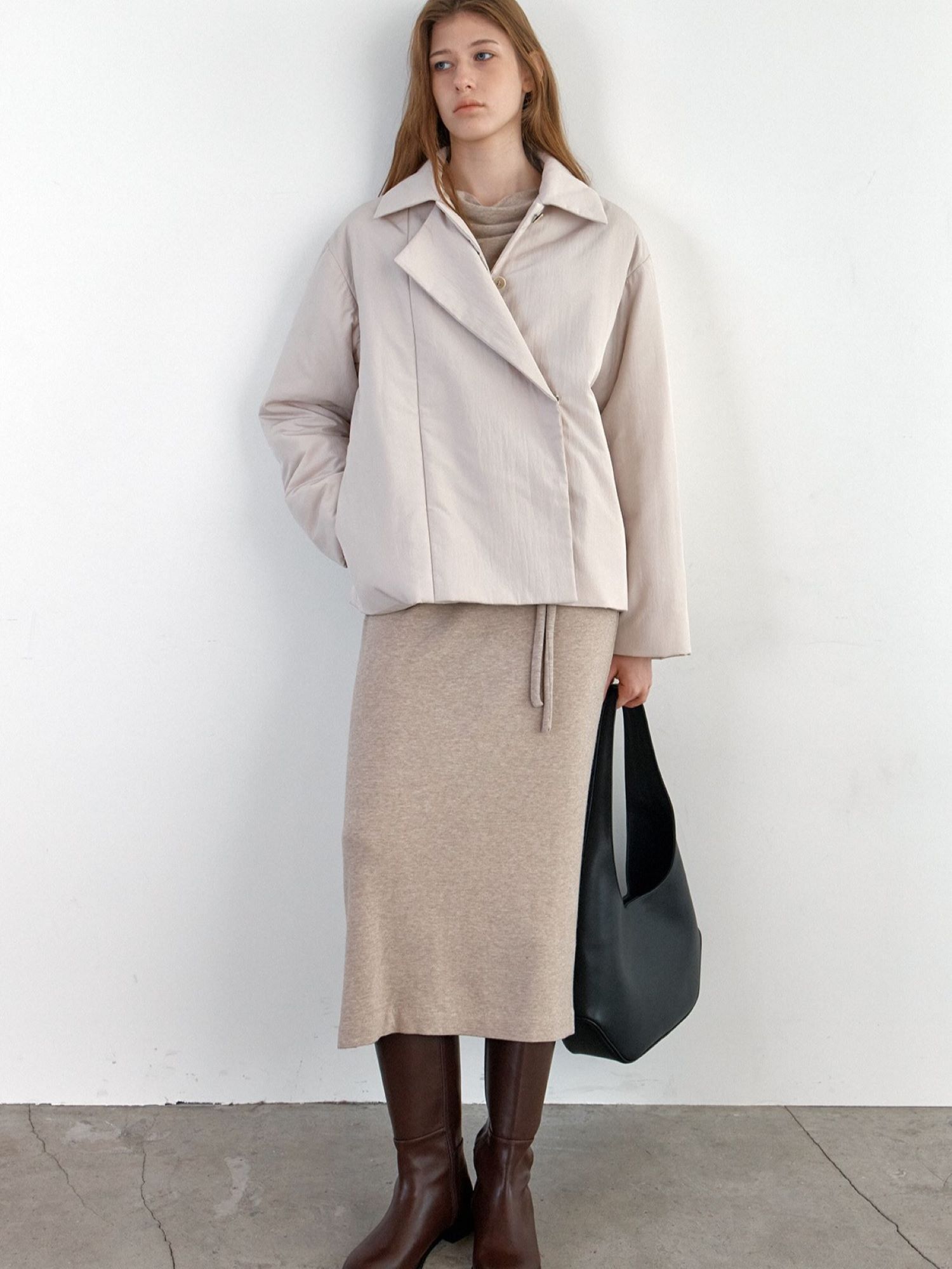 CITY OVERFIT PADDED JACKET IVORY