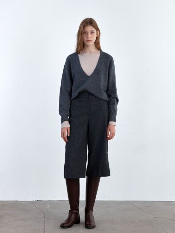 WOOL BERMUDA  MIDI PANTS