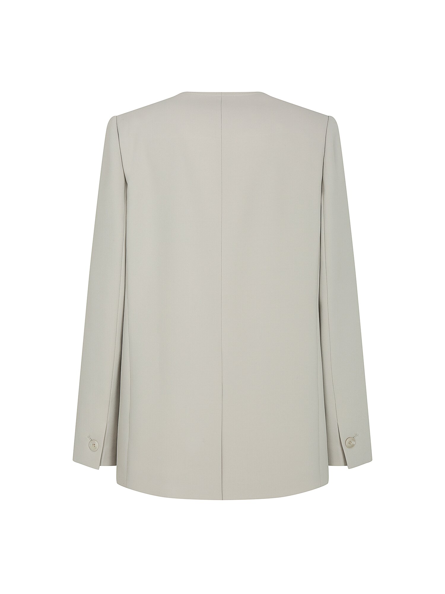 루즈핏 투버튼 브이넥 재킷 (LIGHT GREY)