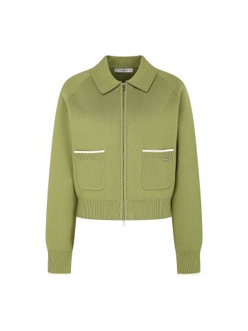 캐주얼 칼라 크롭 집업 가디건 