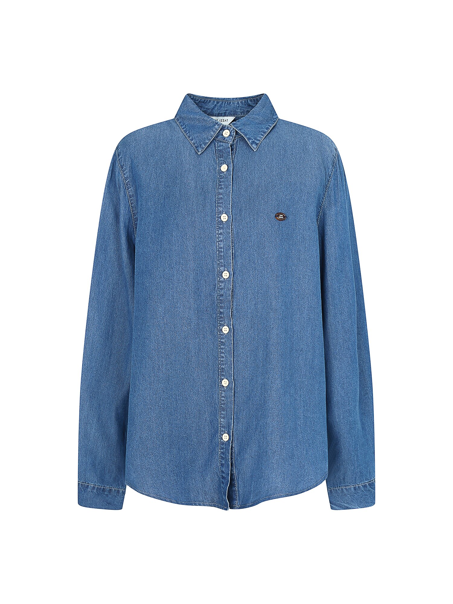 루즈핏 데님 셔츠 블라우스 (INDIGO)