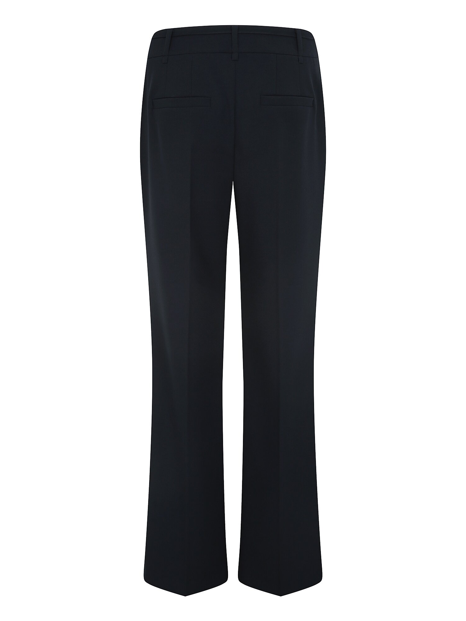 벨트 라인 슬림 부츠컷 팬츠 (NAVY)
