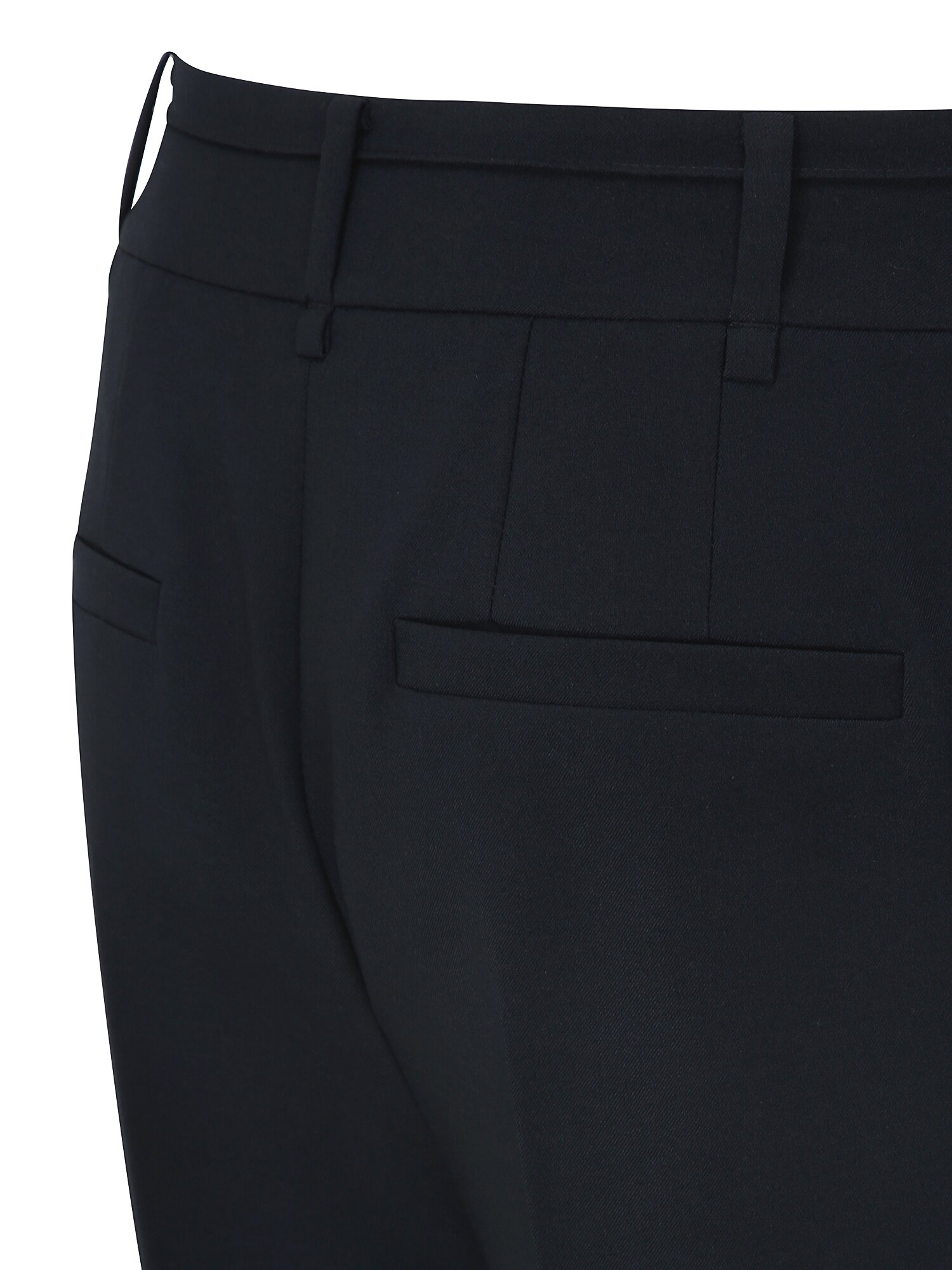 벨트 라인 슬림 부츠컷 팬츠 (NAVY)