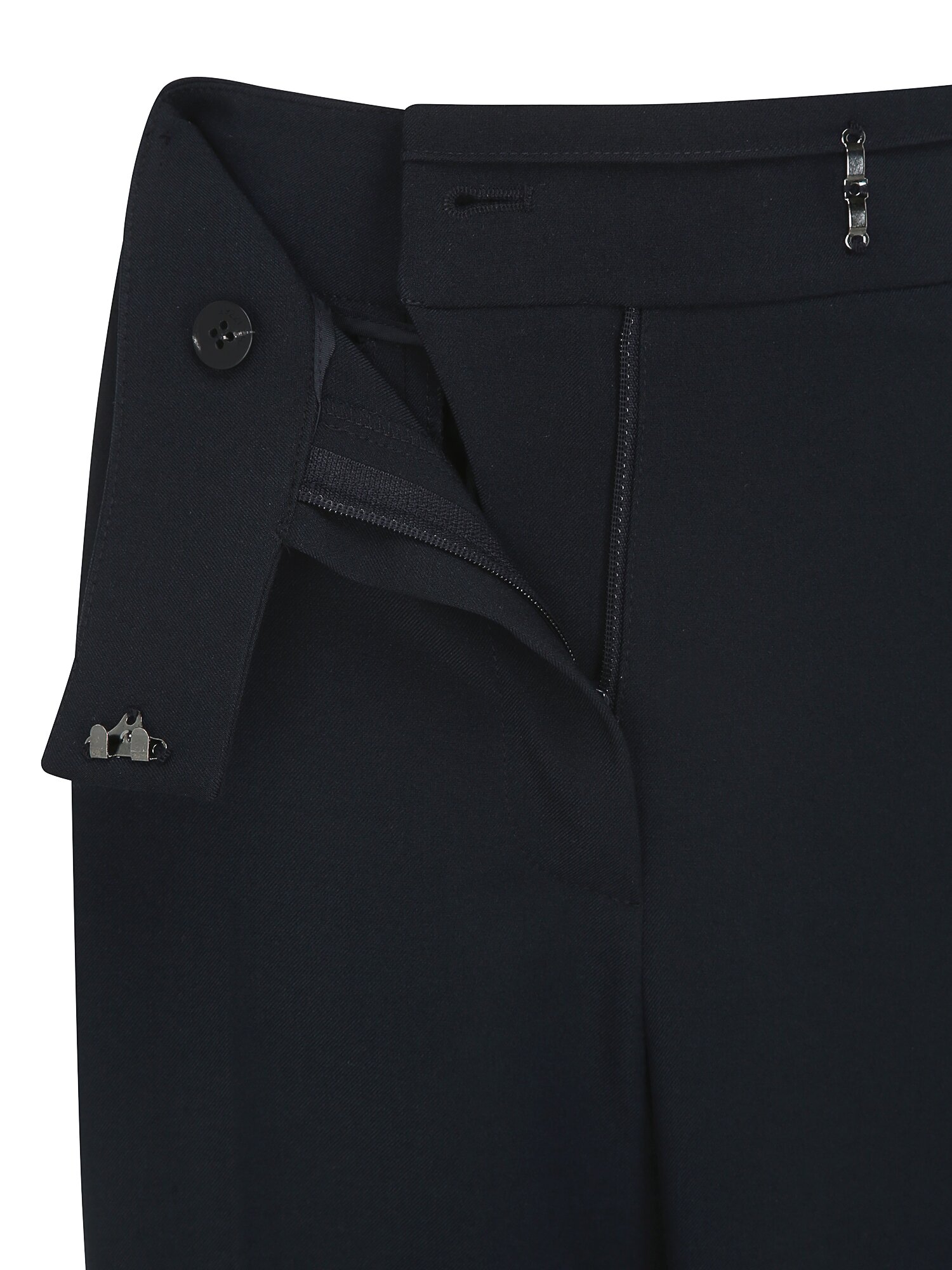 벨트 라인 슬림 부츠컷 팬츠 (NAVY)