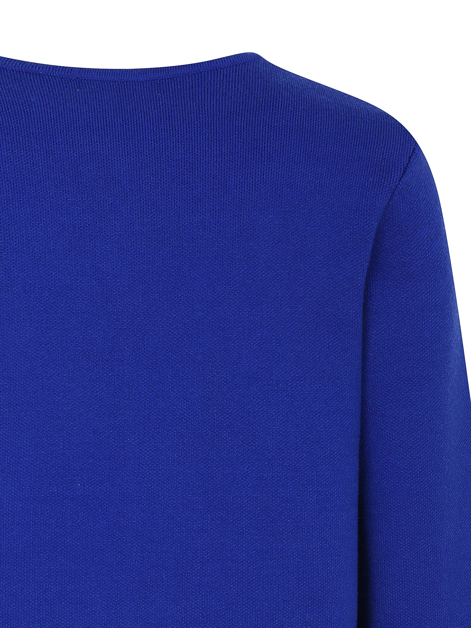 패치 포켓 라운드넥 크롭 가디건 (BLUE)