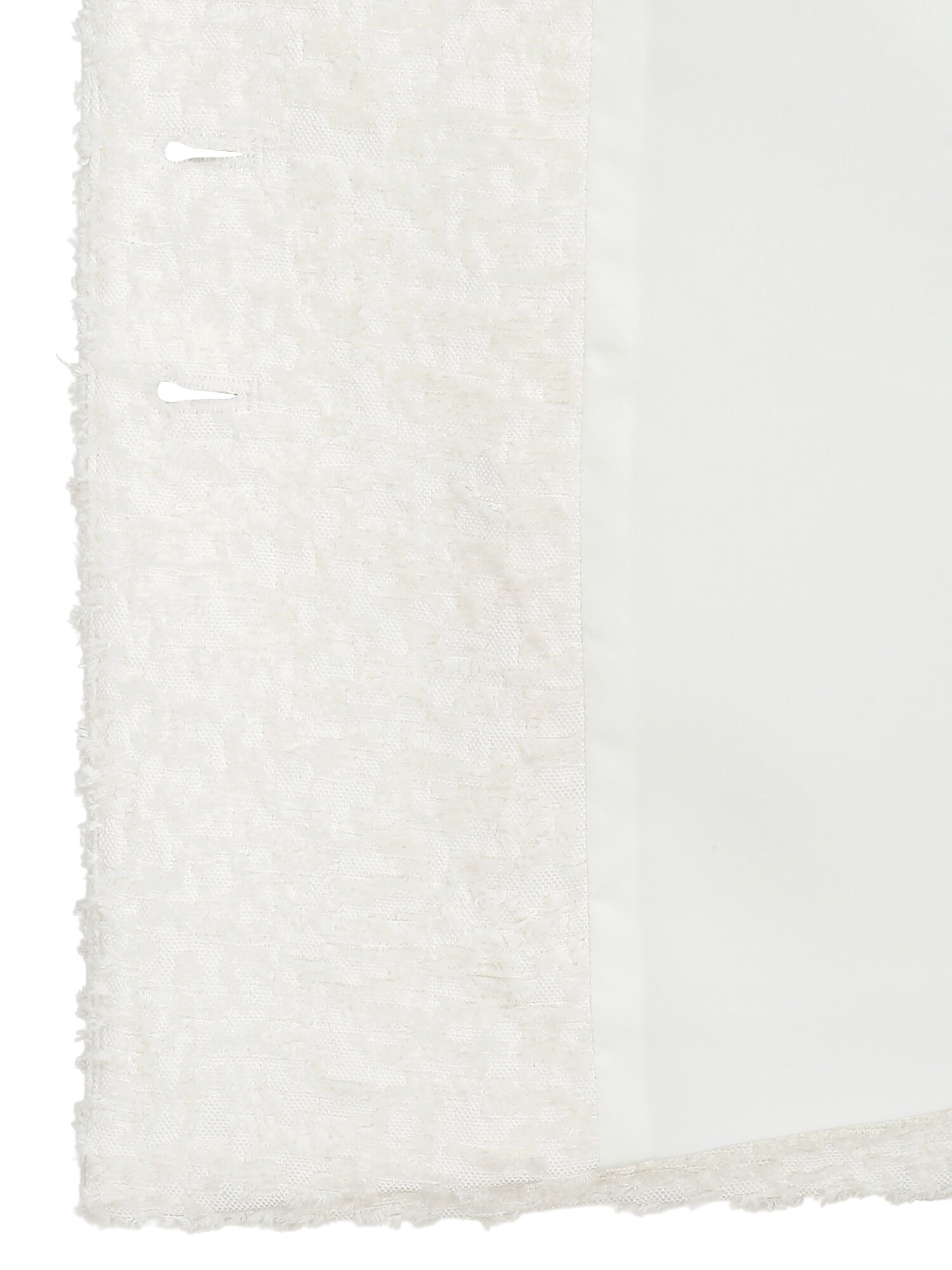 텍스쳐 트위드 라운드넥 재킷 (WHITE)