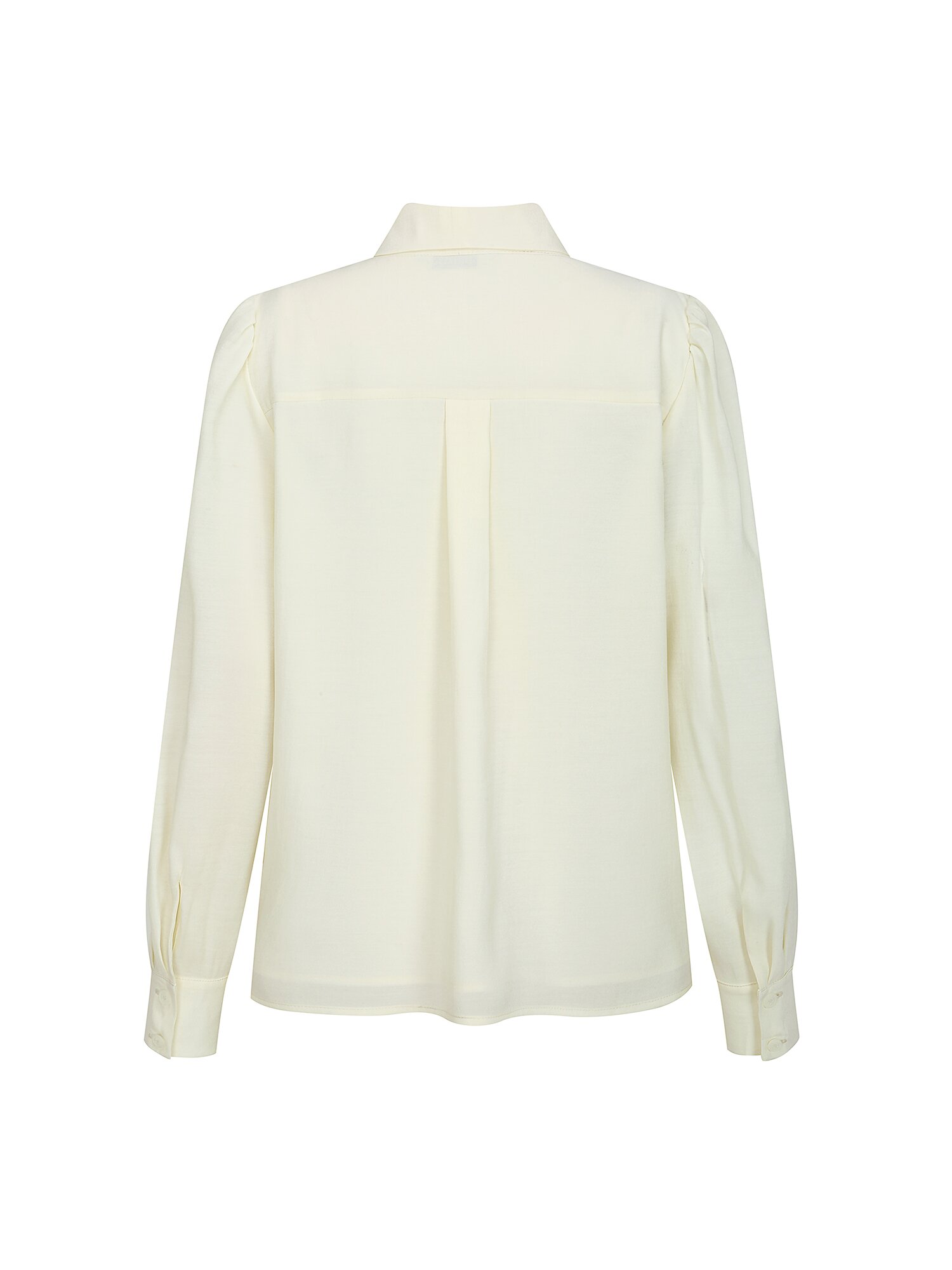 셔링 타이 브이넥 블라우스 (CREAM)