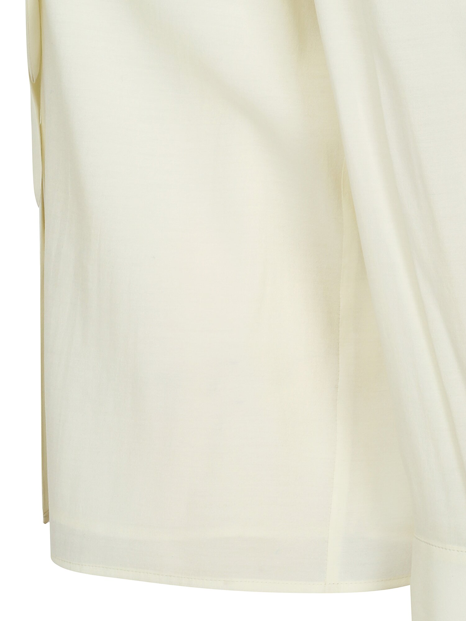 셔링 타이 브이넥 블라우스 (CREAM)