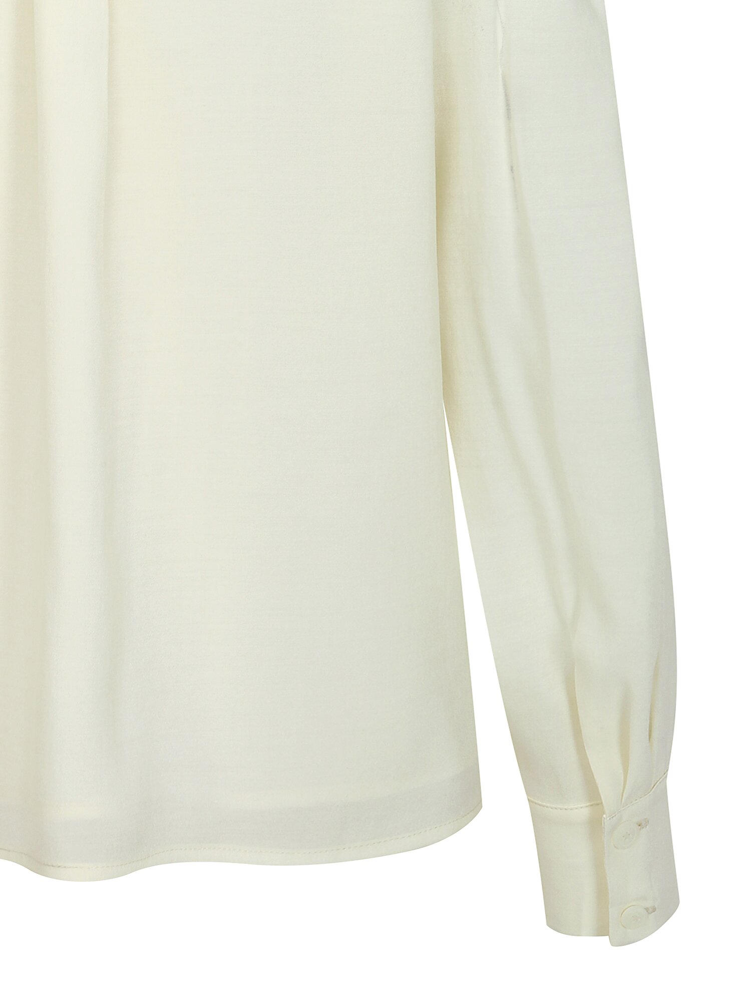 셔링 타이 브이넥 블라우스 (CREAM)