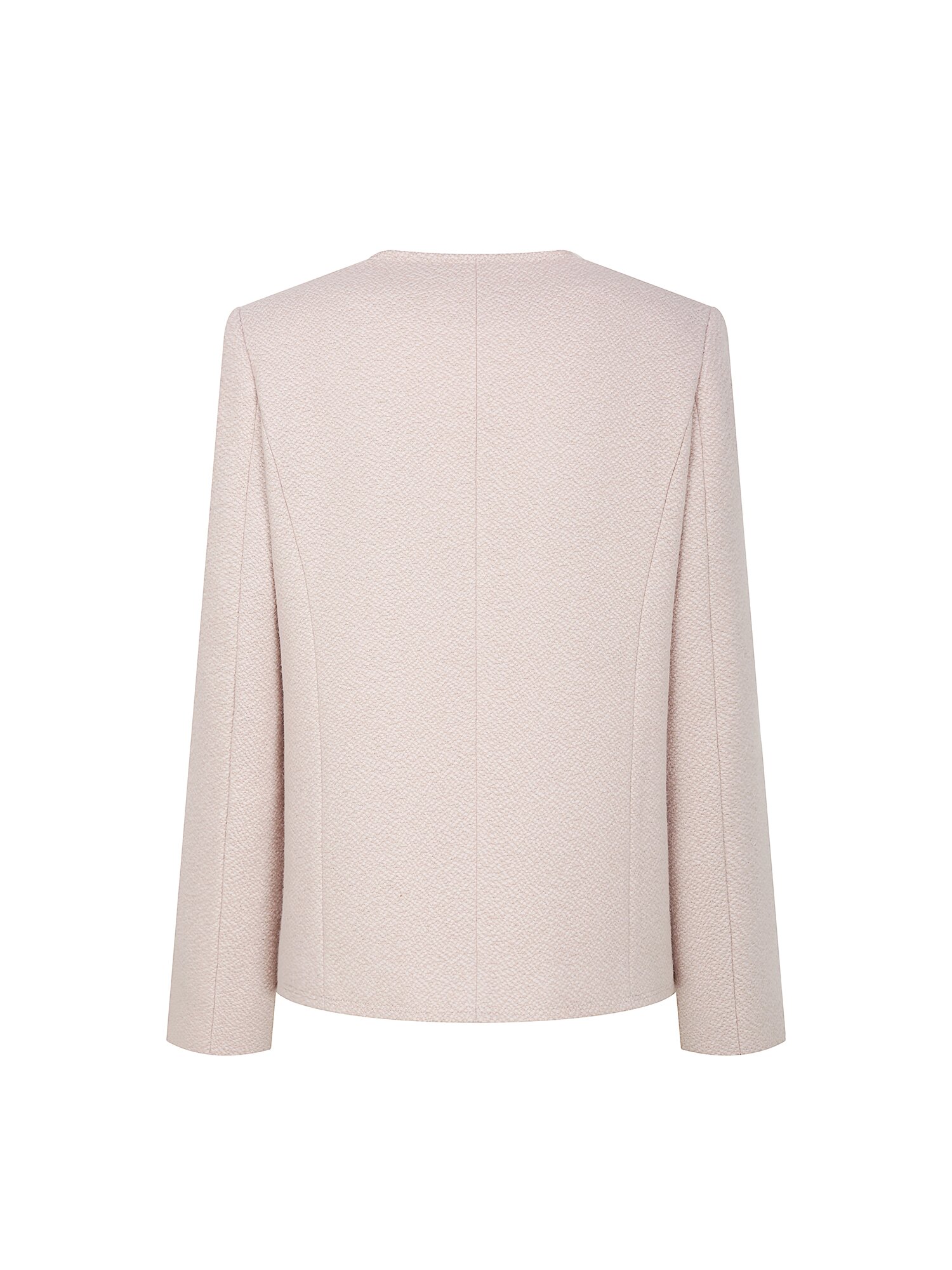 앙고라 울 플랩 포켓 브이넥 재킷 (LIGHT PINK)