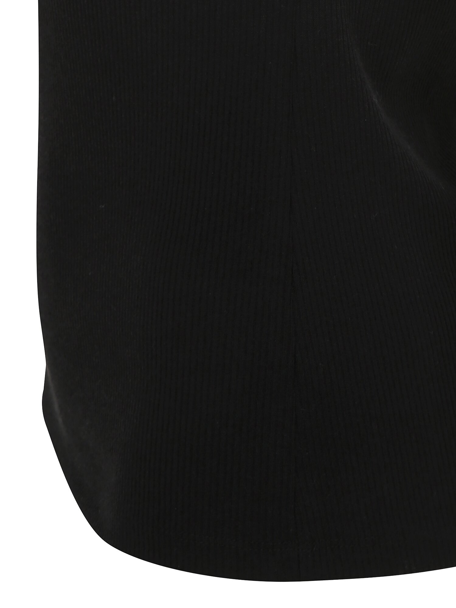 골지 메탈 자수 스쿱넥 티셔츠 (BLACK)
