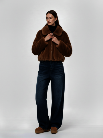 컴포트 워시드 기모 스트레이트 데님 (클래식블루)/W254PT16