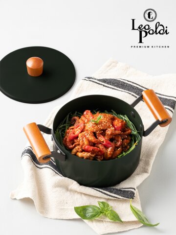 모던 앤티크 IH 스텐 냄비 18cm 양수