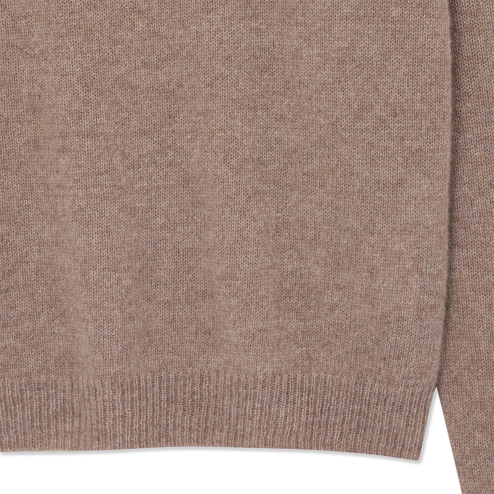 캐시미어 베이직 크루넥 클로버 풀오버 (UFKKCN41ZC-BEIGE)
