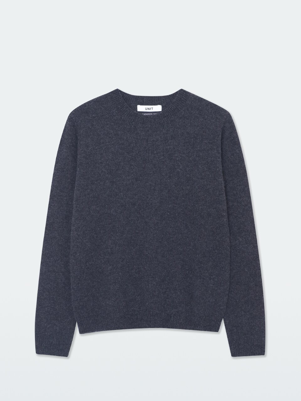 캐시미어 베이직 크루넥 클로버 풀오버 (UFKKCN41ZC-CHARCOAL)