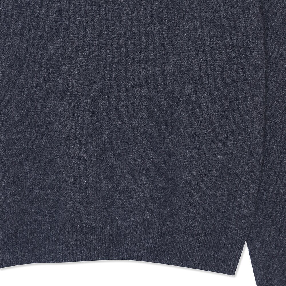 캐시미어 베이직 크루넥 클로버 풀오버 (UFKKCN41ZC-CHARCOAL)