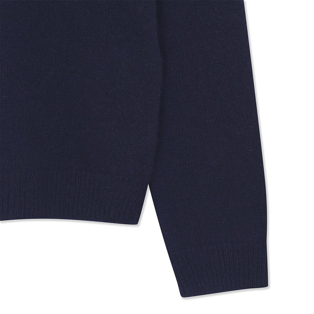 캐시미어 베이직 터틀넥 클로버 풀오버 (UFKKTN44ZC-NAVY)