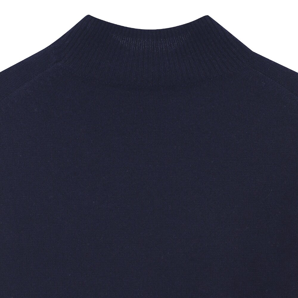캐시미어 베이직 터틀넥 클로버 풀오버 (UFKKTN44ZC-NAVY)
