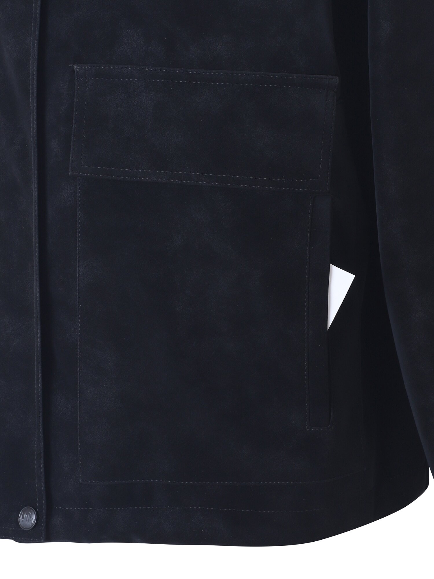 글로시 워싱 하이넥 점퍼 (BLACK)