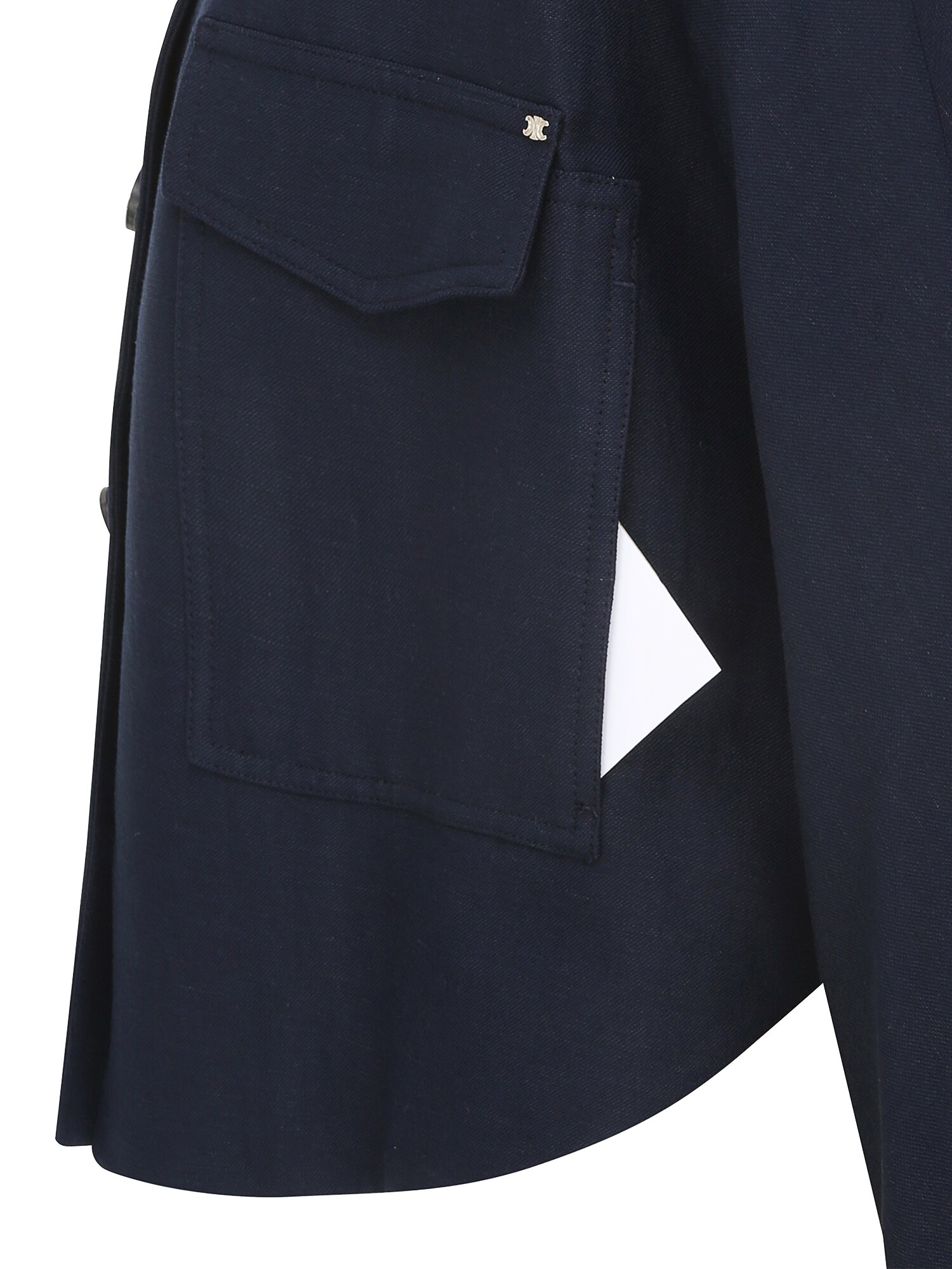 린넨 돌먼 슬리브 셔츠 재킷 (NAVY)