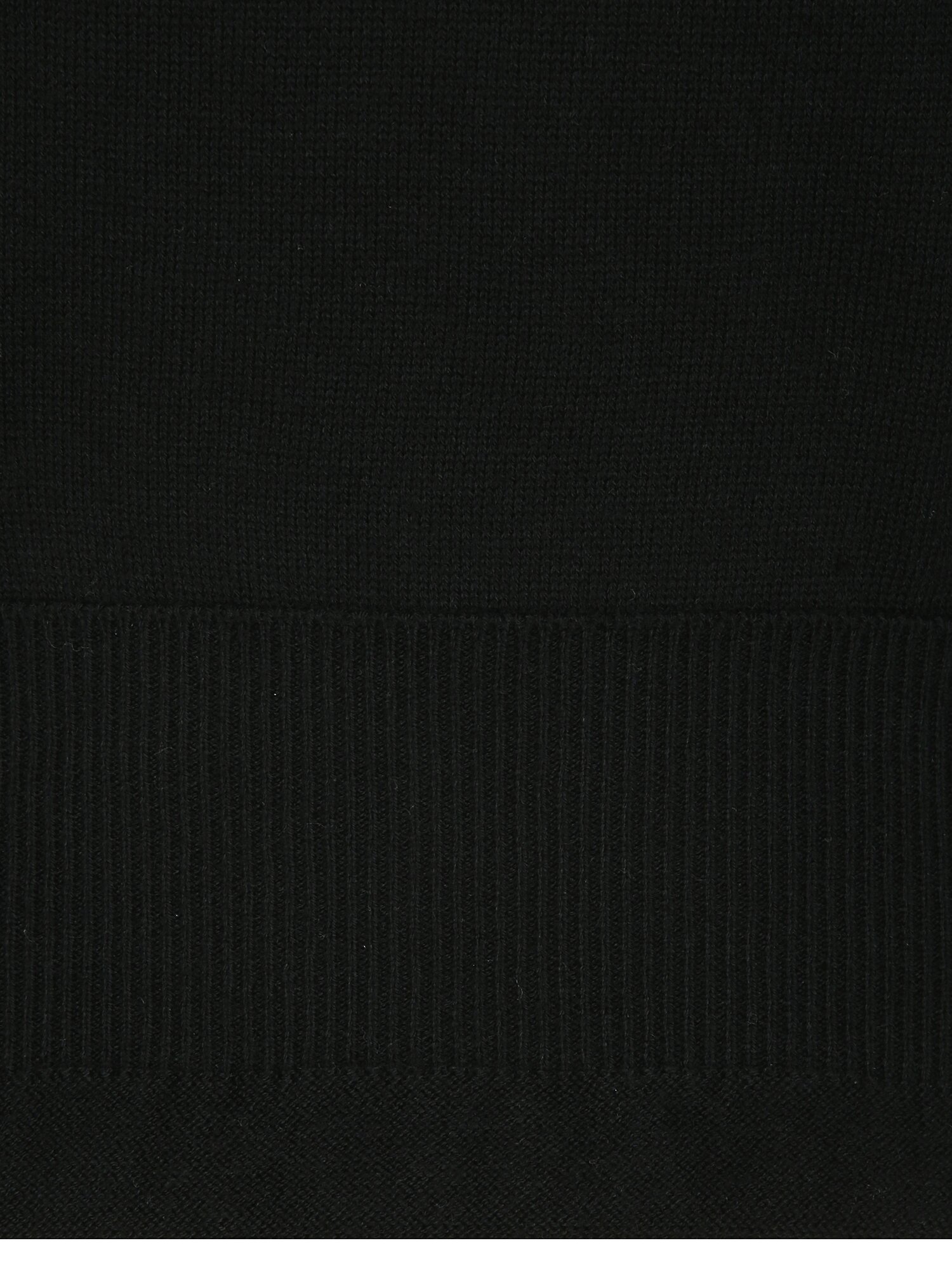스카프 장식 라운드넥 풀오버 니트 (BLACK)