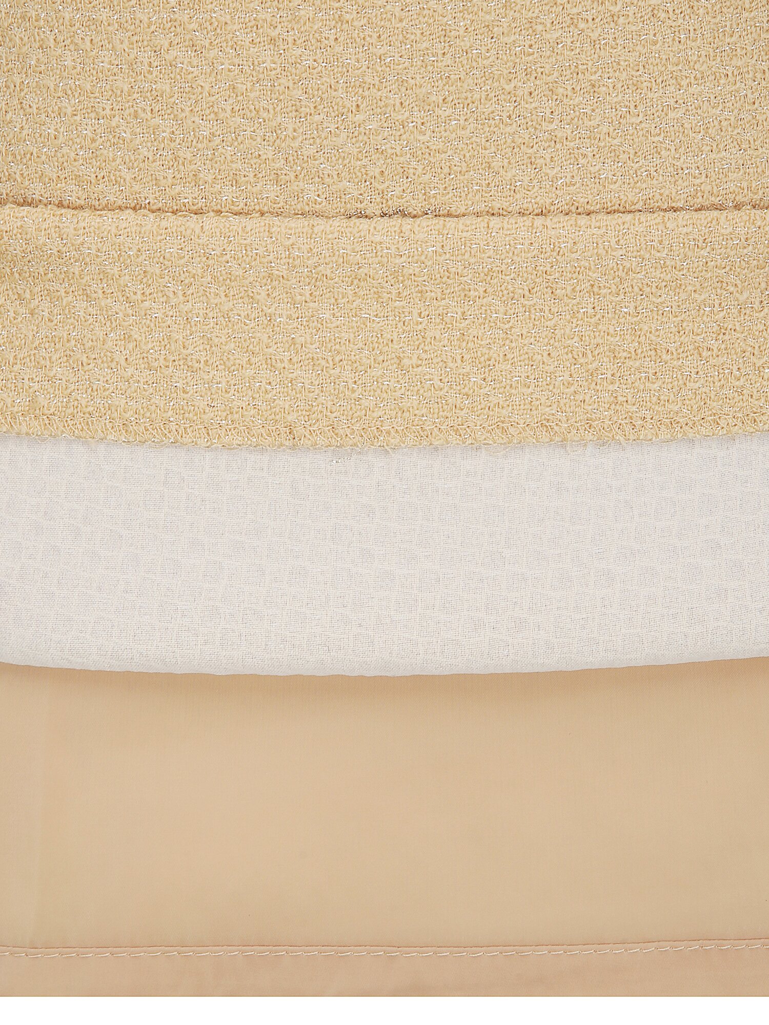 울 글리터 트위드 펜슬 스커트 (BEIGE)