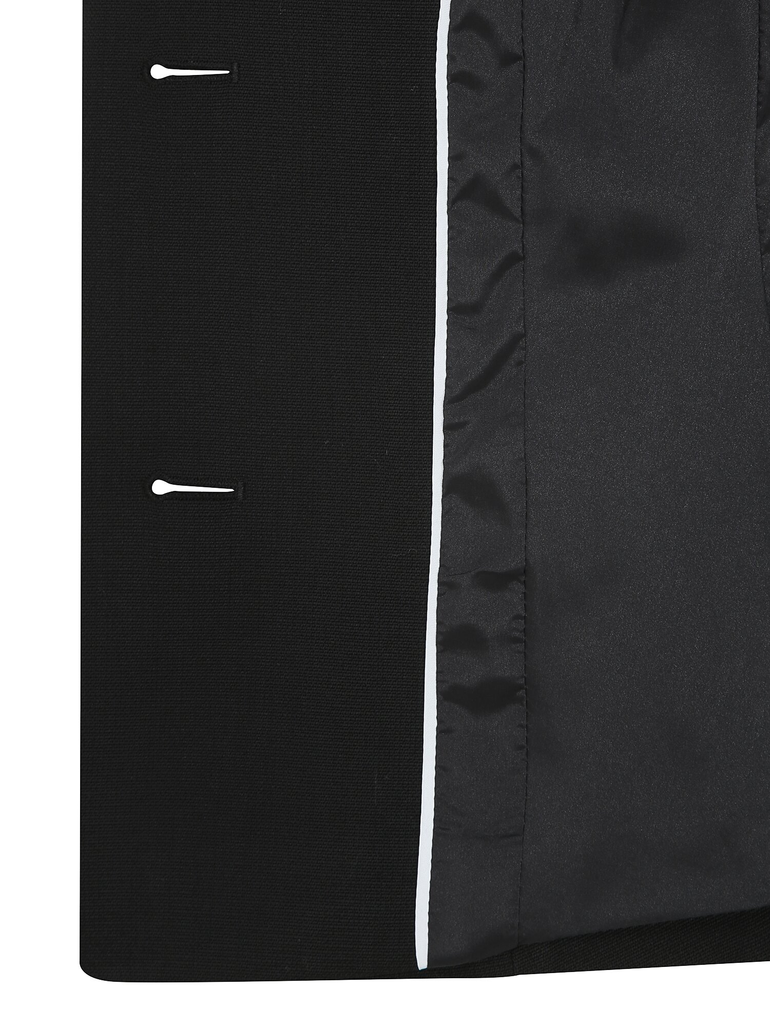 울 로고 버튼 스퀘어넥 재킷 (BLACK)
