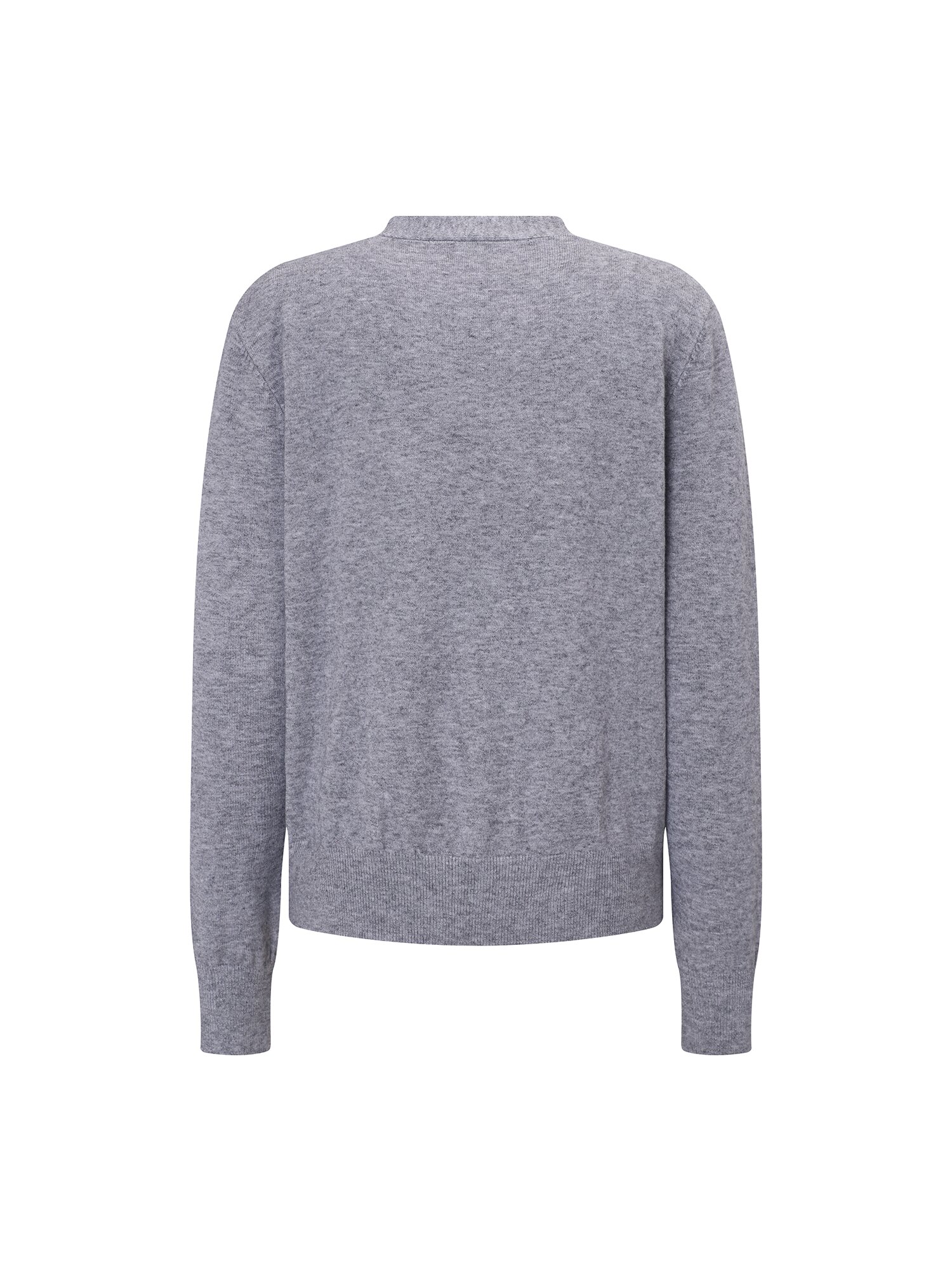 버튼 타이넥 니트 카디건 (GREY)