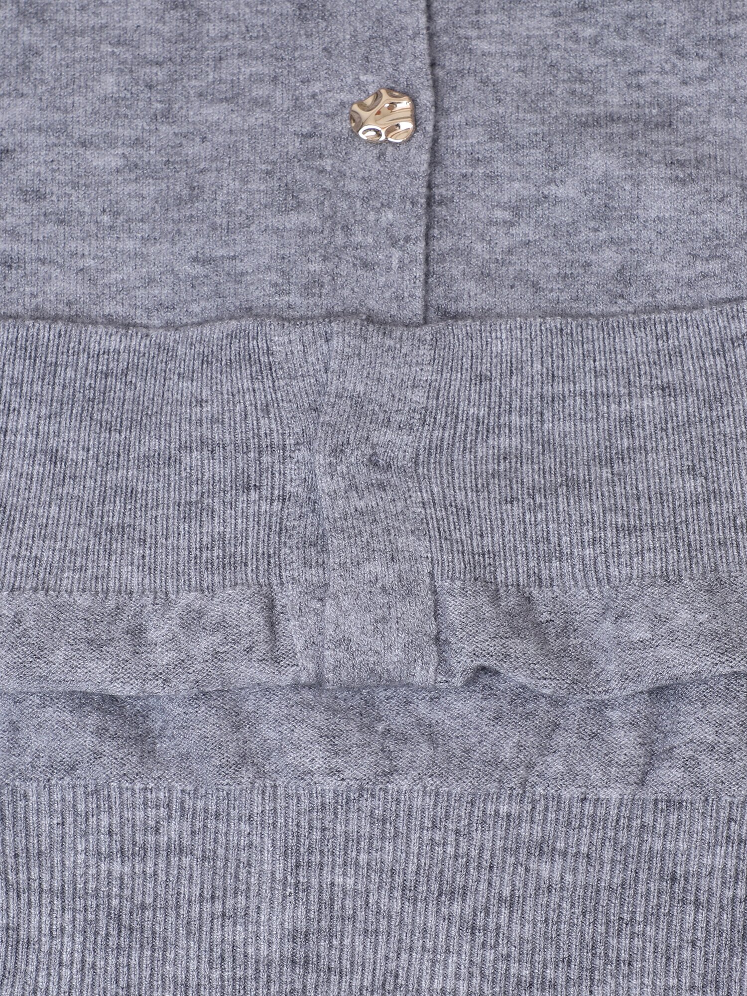 버튼 타이넥 니트 카디건 (GREY)