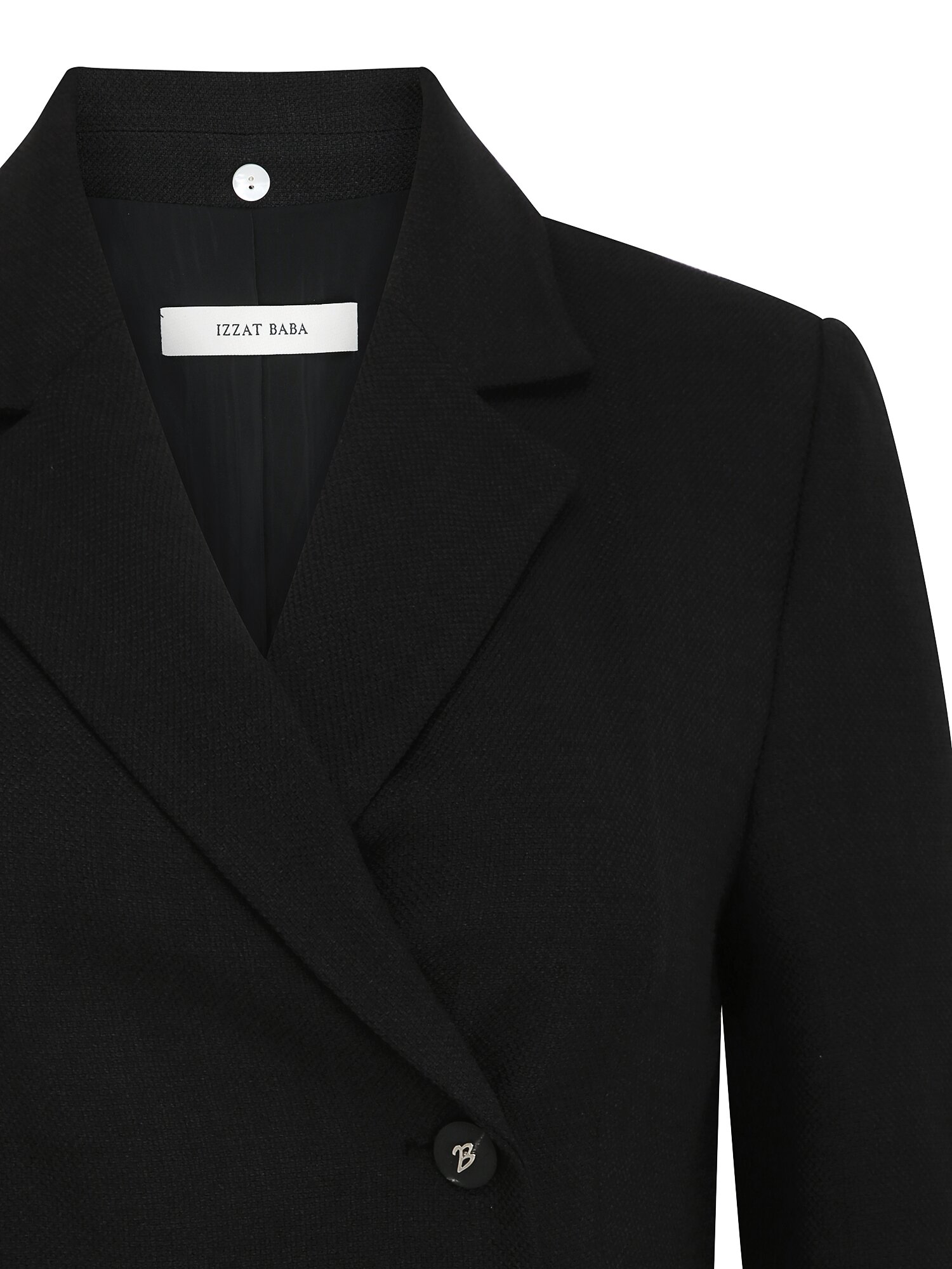 사이드 플리츠 테일러드 원피스 (BLACK)