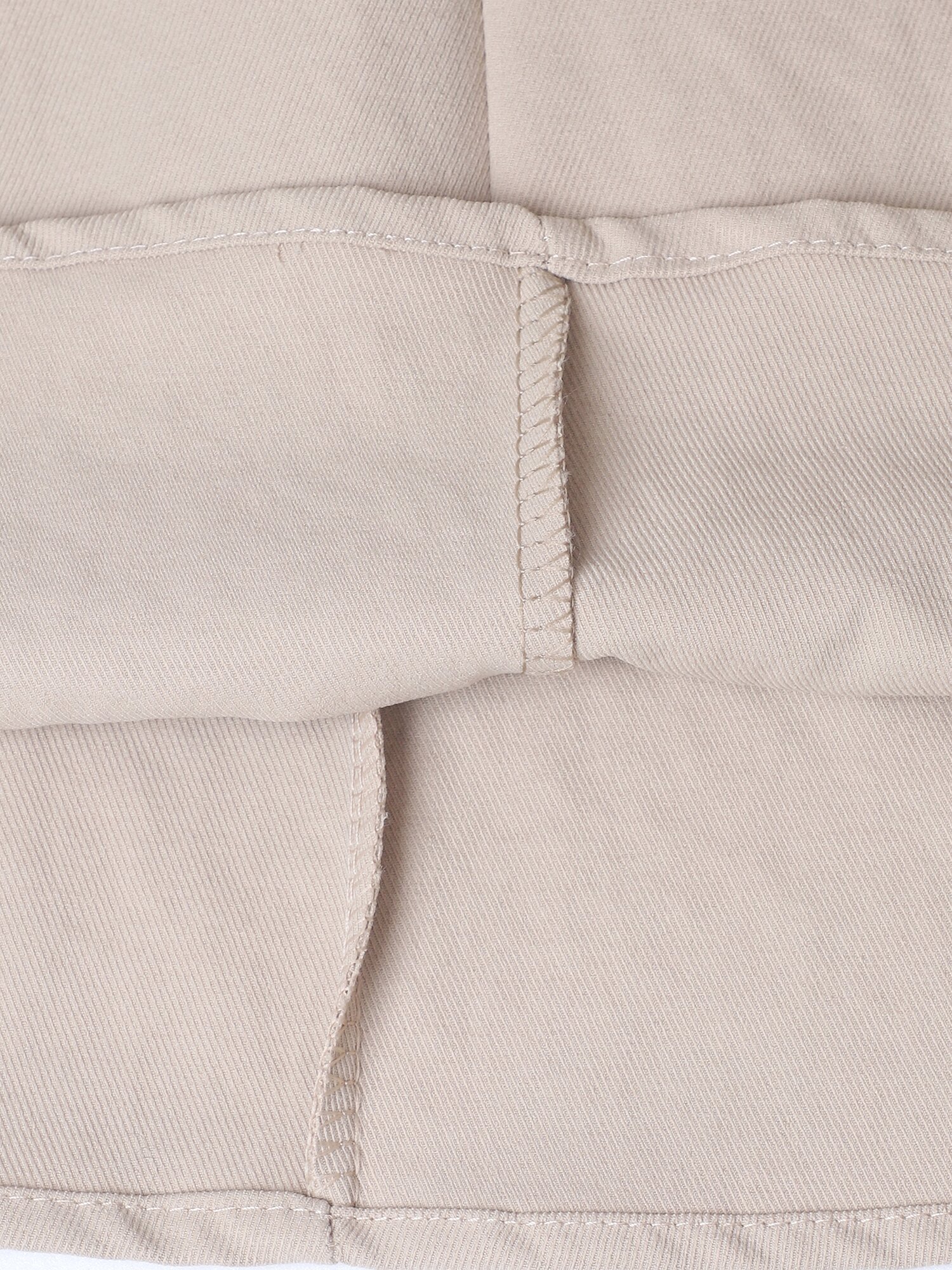 트윌 밴딩 A라인 롱 스커트 (BEIGE)