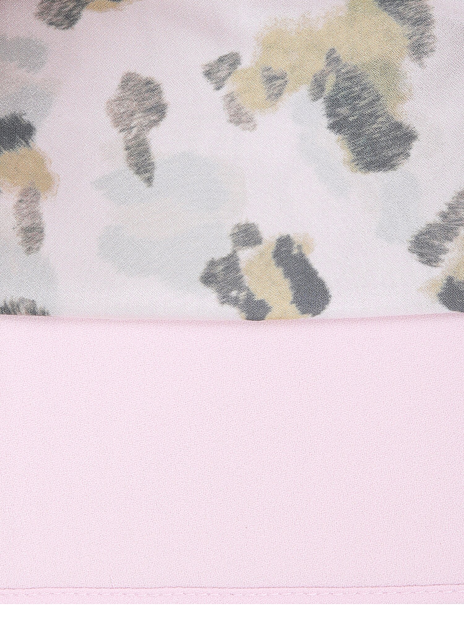 레오파드 백 리본 플레어 원피스 (PRINT PINK)