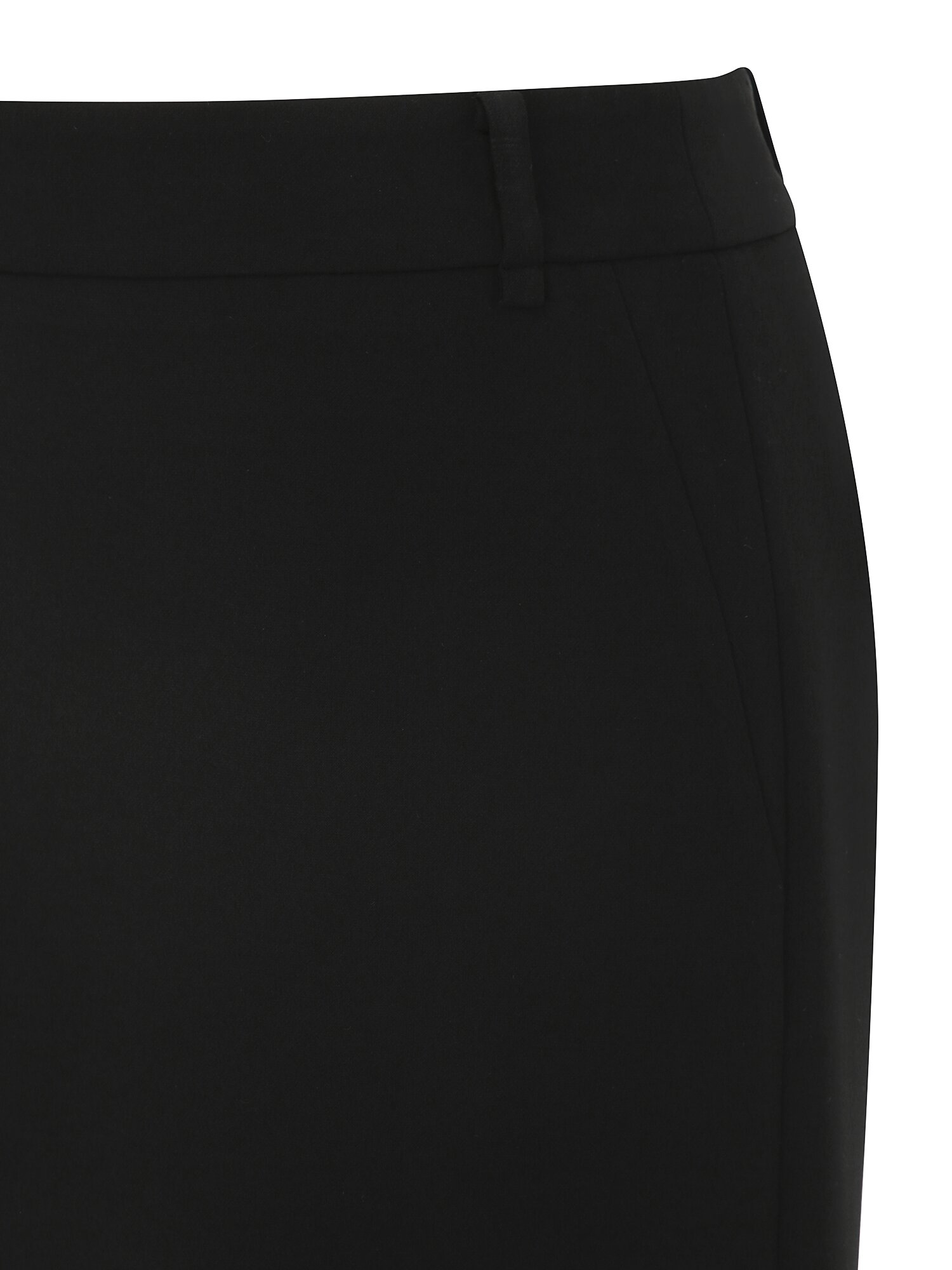 포멀 벨티드 H라인 스커트 (BLACK)