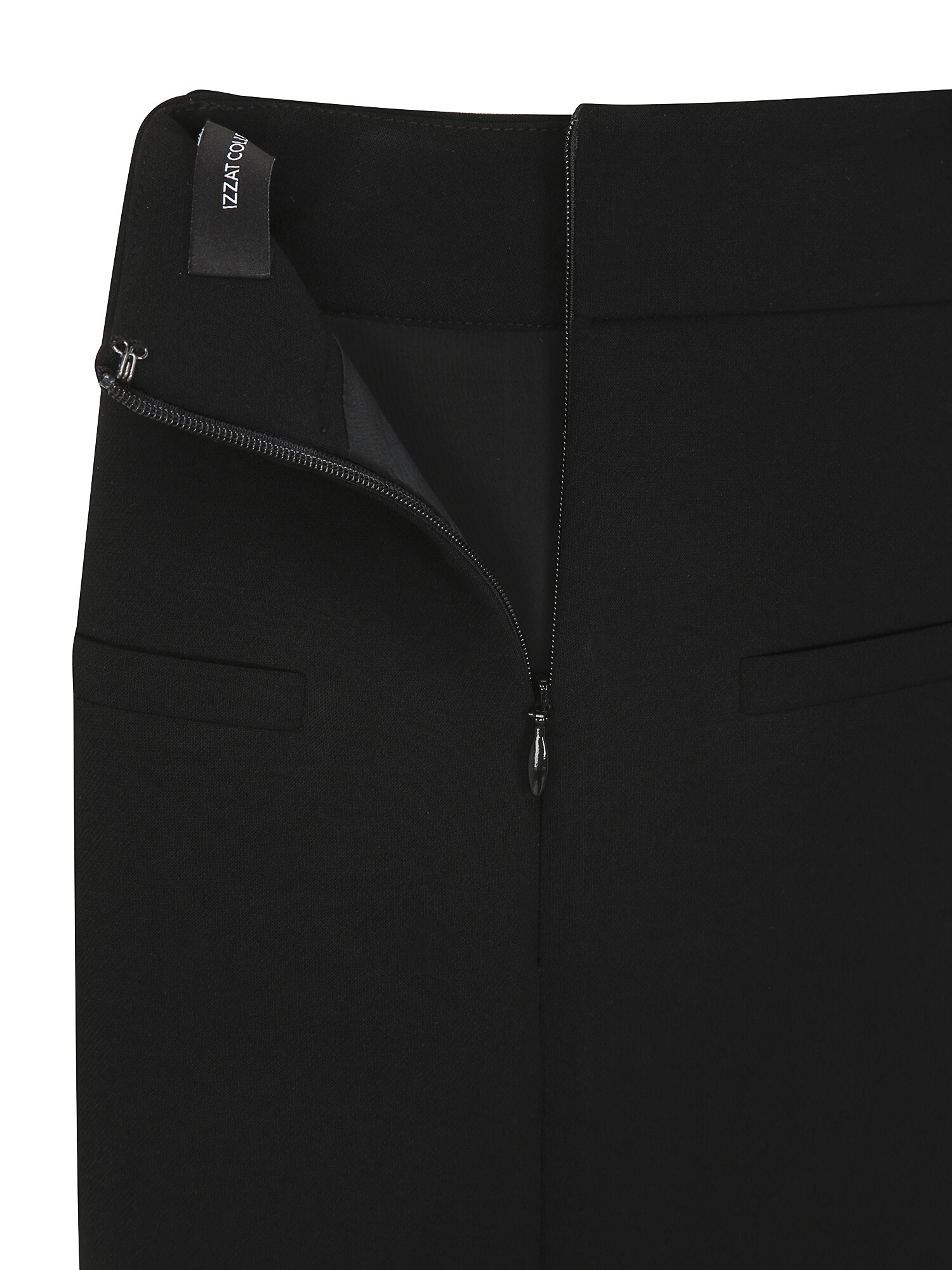 포멀 벨티드 H라인 스커트 (BLACK)