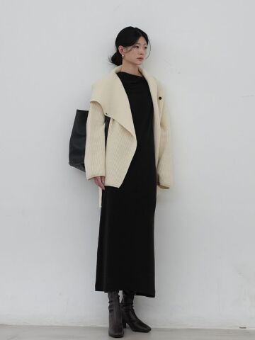 WOOL BELTED CARDIGAN IVORY