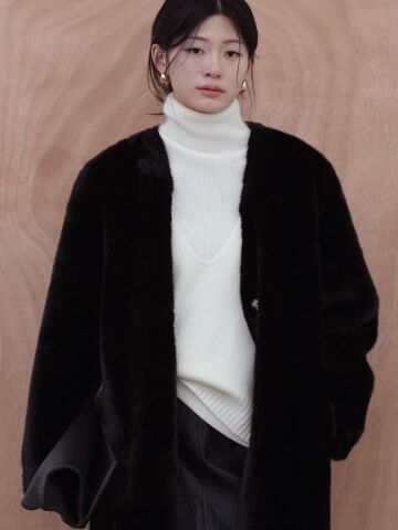 RACCOON CASHMERE TURTLENECK KNIT IVORY