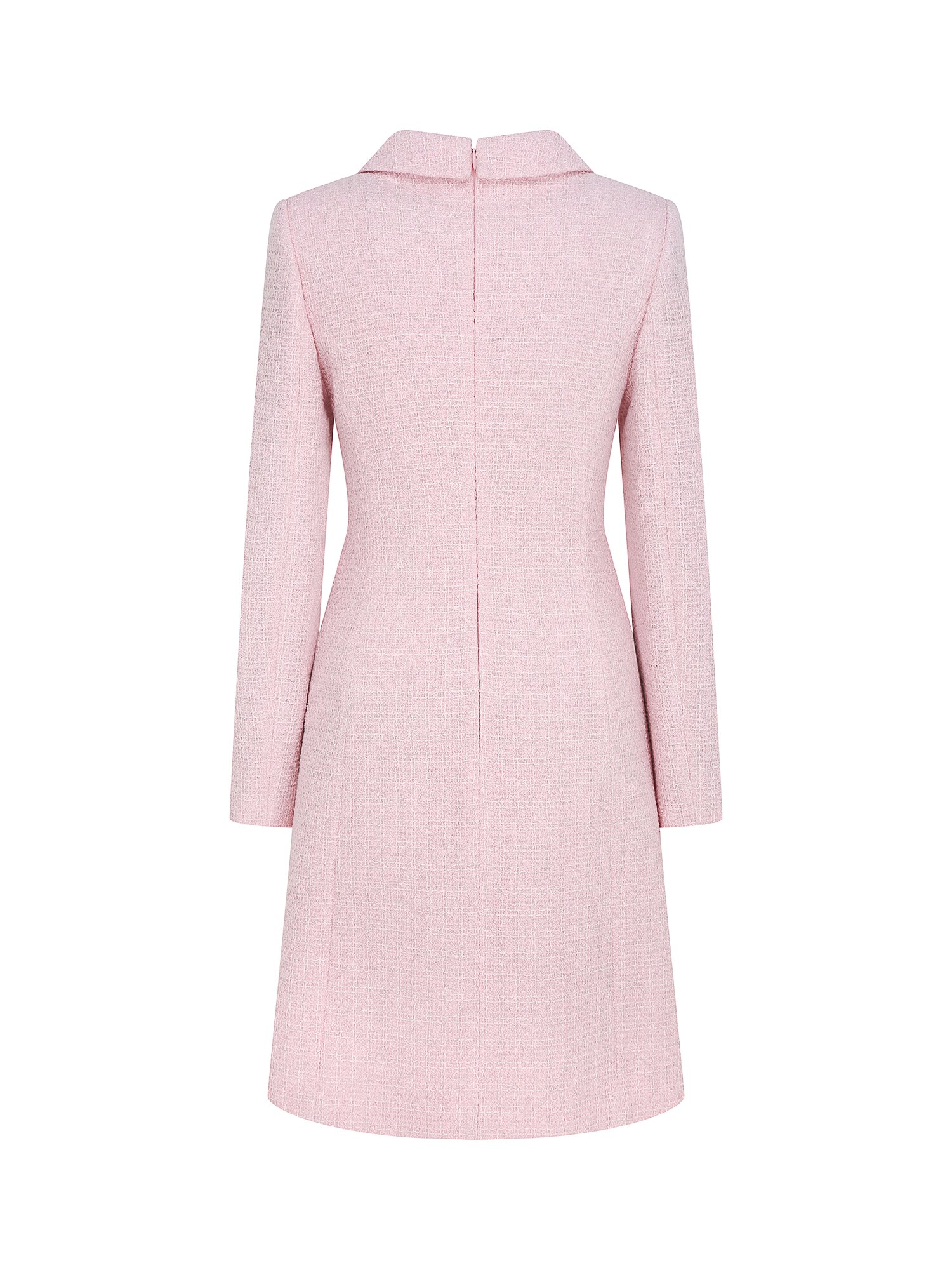 트위드 더블 버튼 미니 원피스 (PINK)