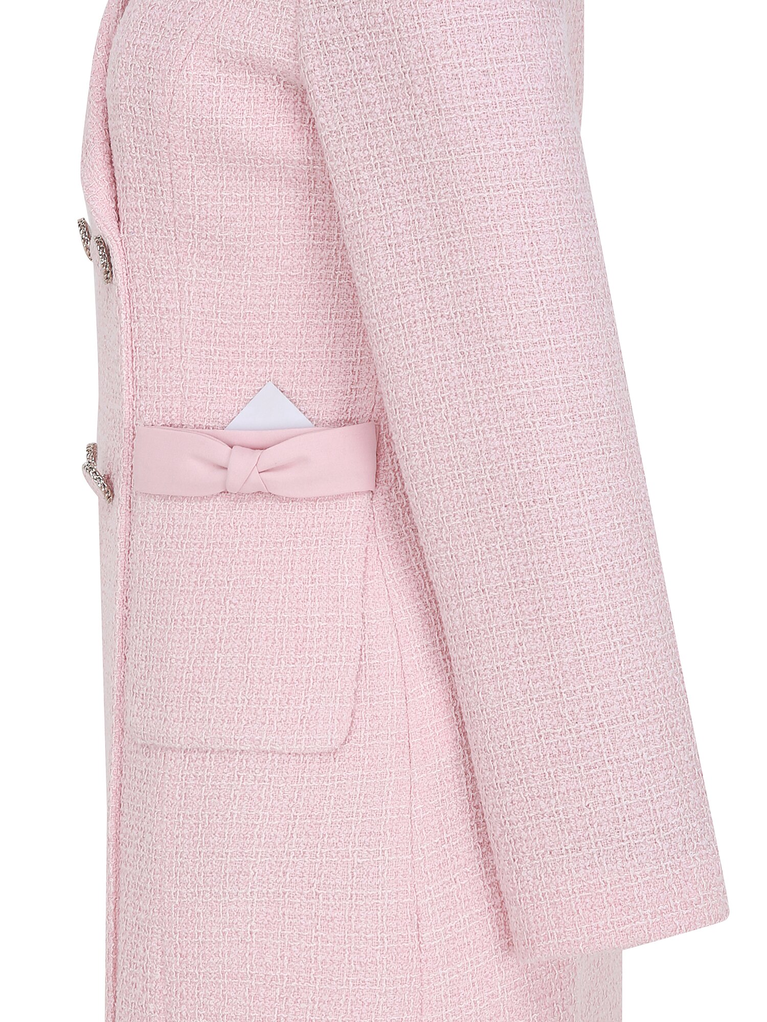 트위드 더블 버튼 미니 원피스 (PINK)