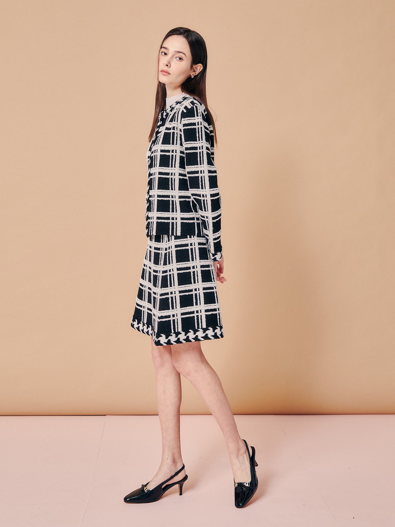 스파클 라인 쥬얼 니트 카디건 (BLACK)