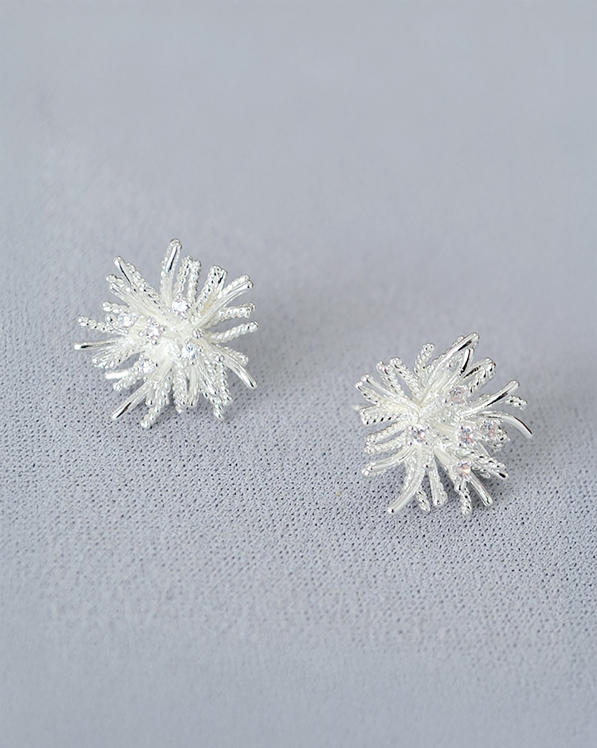 [컨젠] Silver Flare Earrings 실버 플레어 이어링