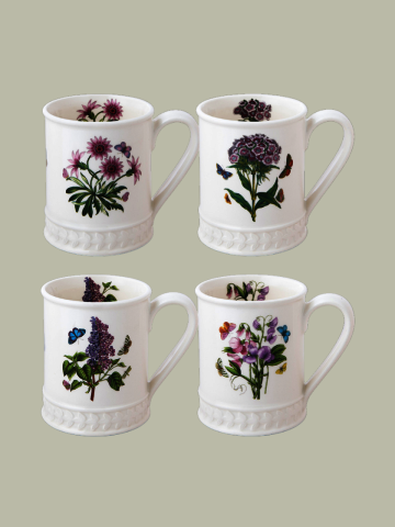 [포트메리온] 보타닉 가든 엠보스드 탱커드 머그 0.34L 4P