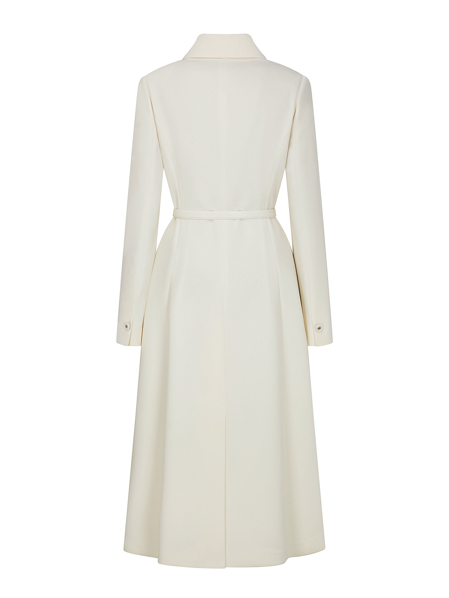 테일러드 더블 버튼 A라인 원피스 (CREAM)
