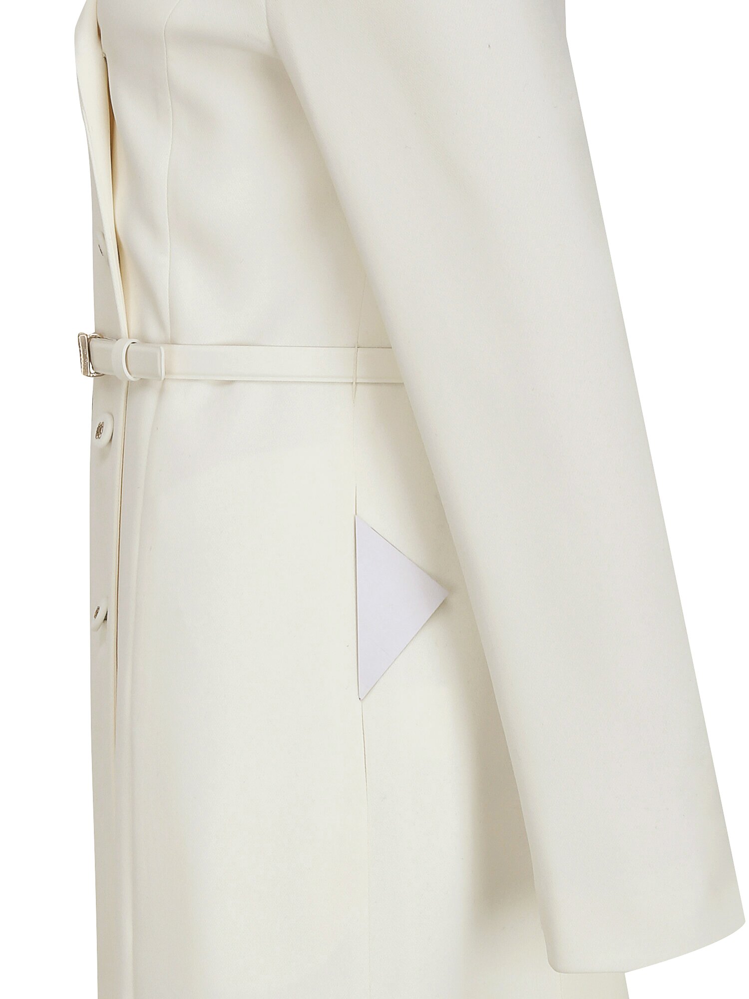 테일러드 더블 버튼 A라인 원피스 (CREAM)