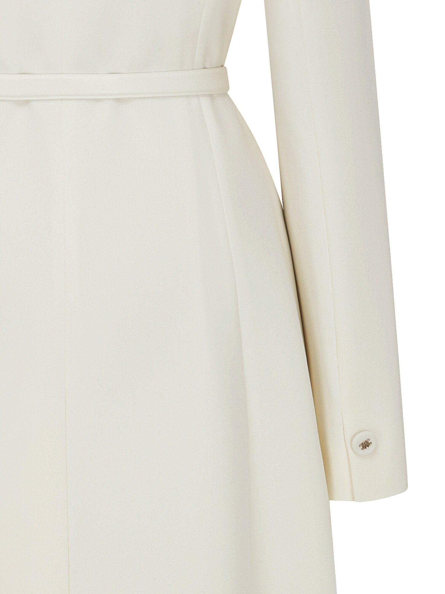 테일러드 더블 버튼 A라인 원피스 (CREAM)