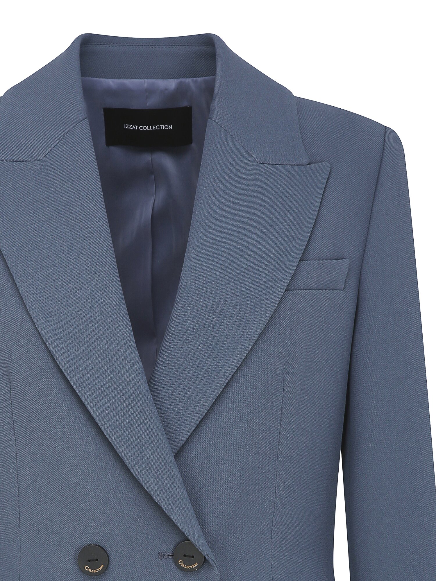 포멀 피크드 라펠 더블 재킷 (DARK BLUE)