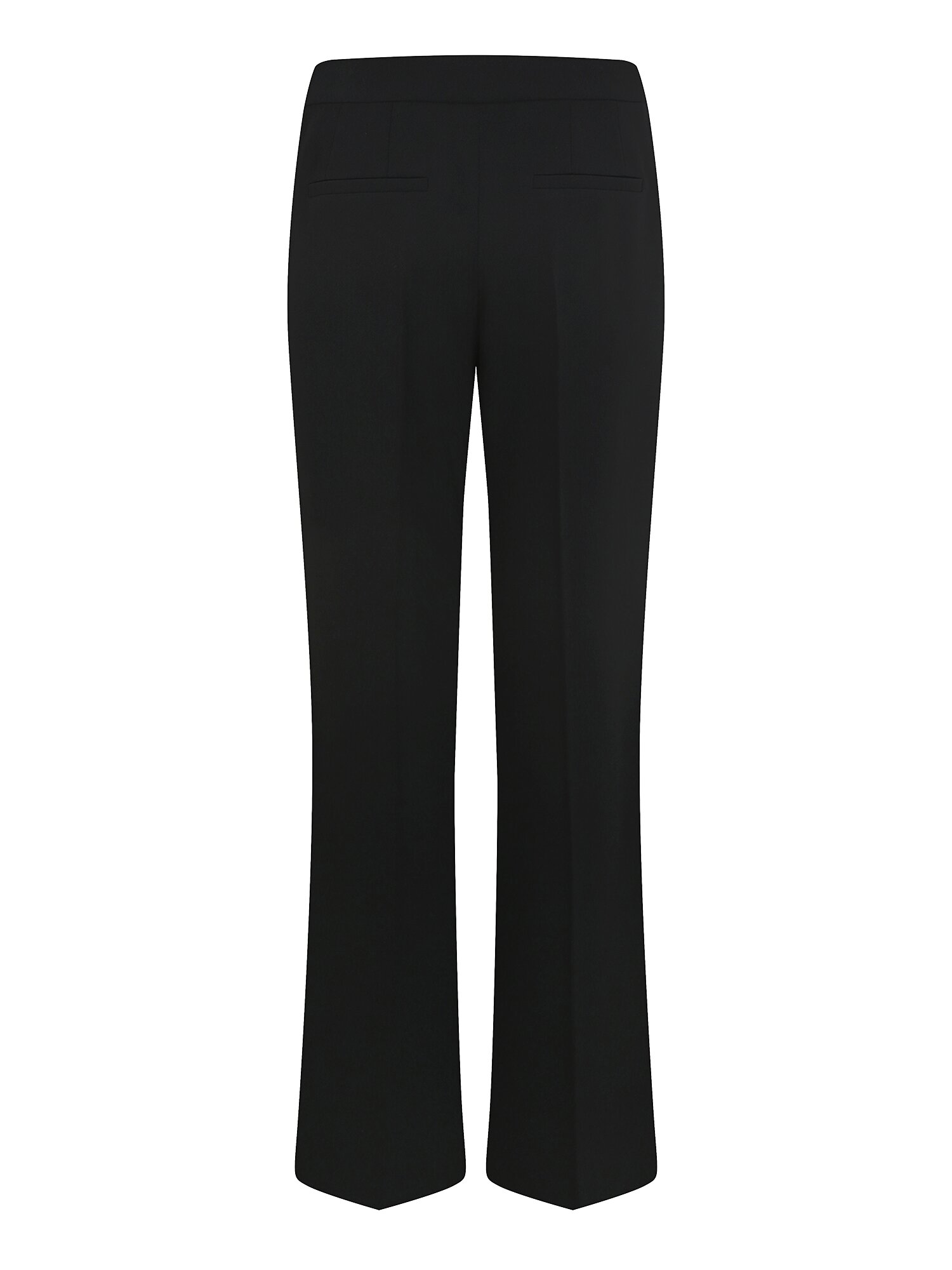 버튼 장식 슬림 부츠컷 팬츠 (BLACK)