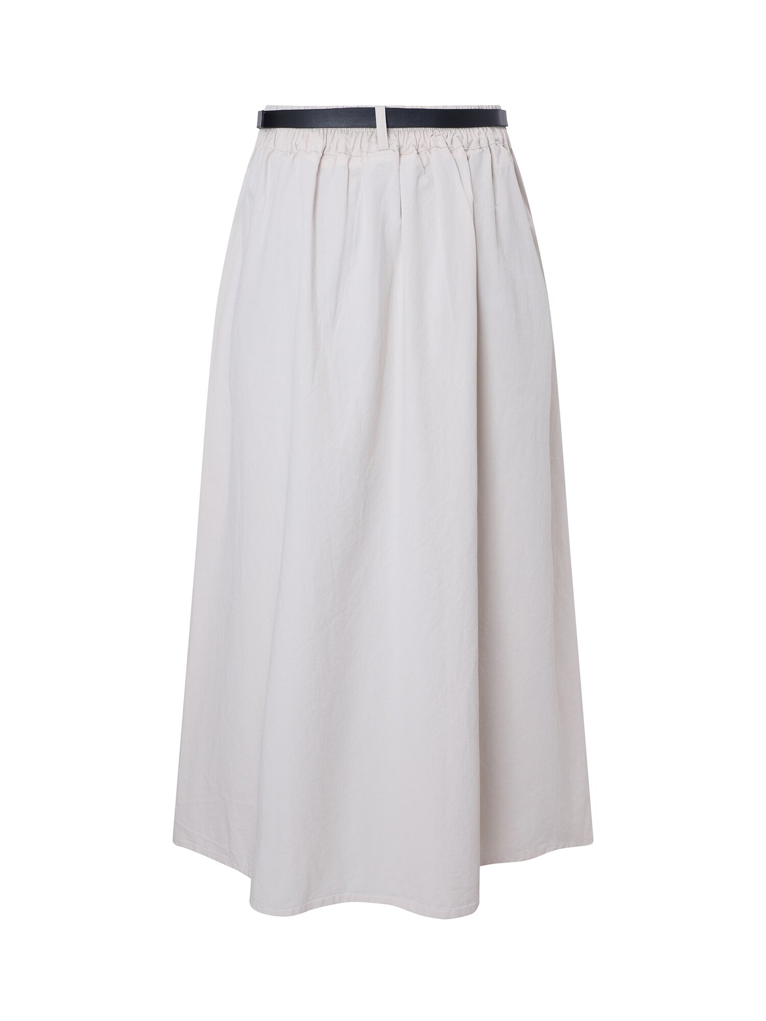 밴딩 A라인 투 턱 스커트 (IVORY)