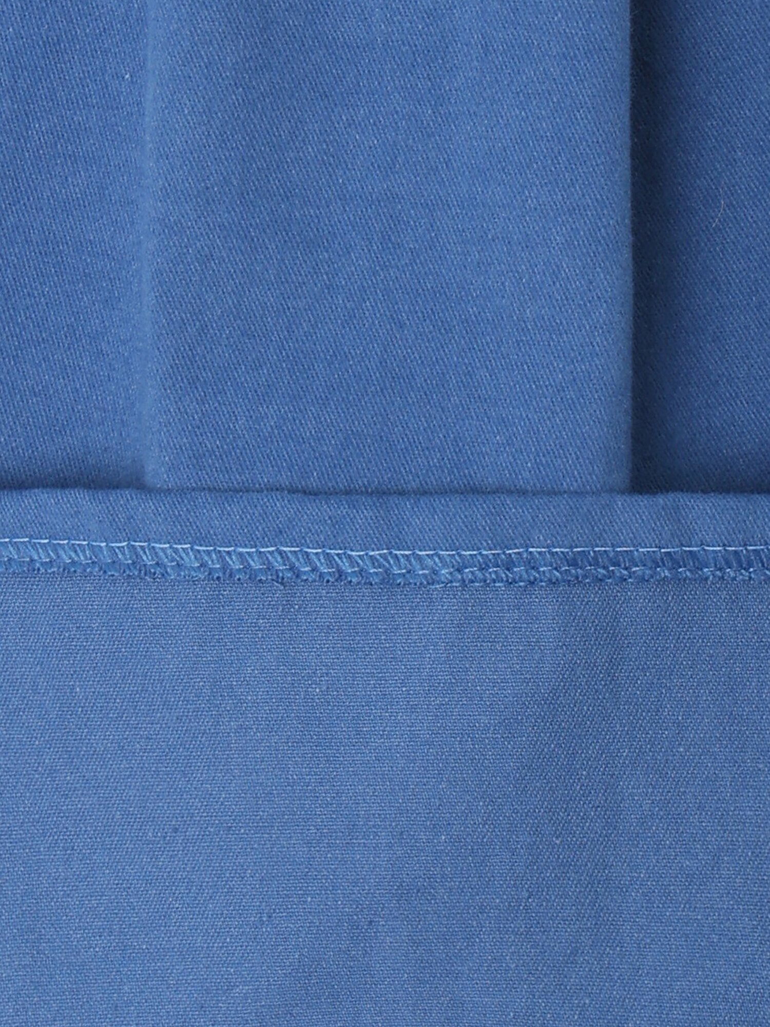 스티치 포인트 셔츠 칼라 블라우스 (BLUE)
