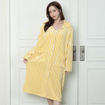 삐로 카라 원피스 겨울 울트라밍크 긴소매 잠옷 홈웨어 파자마 5colors