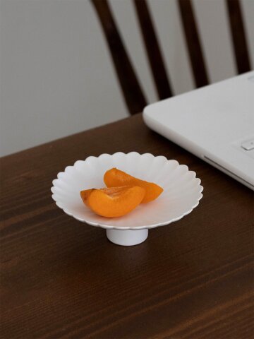 [세라미꼬] 높은굽 화형접시 S 다과접시 10cm (2 colors)